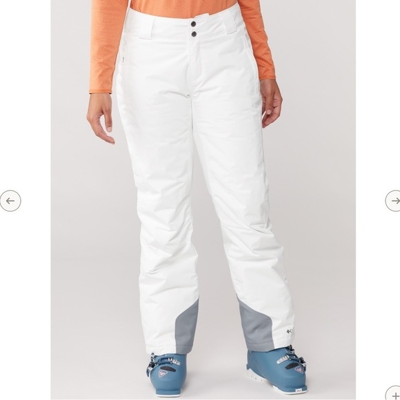 Columbia 1X white Bugaboo Omni Heat ski pants women’s - Picture 1 of 16